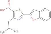 2-(1-Benzofuran-2-yl)-4-(2-methylpropyl)-1,3-thiazole-5-carboxylic acid