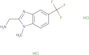 1-[1-Methyl-5-(trifluoromethyl)-1H-1,3-benzodiazol-2-yl]methanamine dihydrochloride