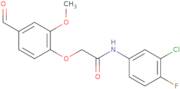 N-(3-Chloro-4-fluorophenyl)-2-(4-formyl-2-methoxyphenoxy)acetamide