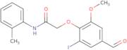 2-(4-Formyl-2-iodo-6-methoxyphenoxy)-N-(2-methylphenyl)acetamide