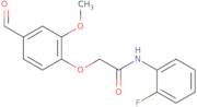 N-(2-Fluorophenyl)-2-(4-formyl-2-methoxyphenoxy)acetamide