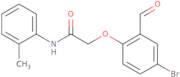 2-(4-Bromo-2-formylphenoxy)-N-(2-methylphenyl)acetamide