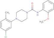 (4-(5-chloro-2-methylphenyl)piperazinyl)-N-(2-methoxyphenyl)formamide