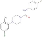 (4-(5-Chloro-2-methylphenyl)piperazinyl)-N-(4-fluorophenyl)formamide