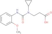 3-{Cyclopropyl[(2-methoxyphenyl)carbamoyl]amino}propanoic acid