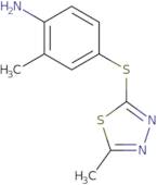 2-Methyl-4-[(5-methyl-1,3,4-thiadiazol-2-yl)sulfanyl]aniline