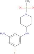 5-Fluoro-1-N-(1-methanesulfonylpiperidin-4-yl)benzene-1,3-diamine