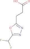 3-[5-(Difluoromethyl)-1,3,4-oxadiazol-2-yl]propanoic acid