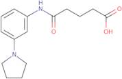 4-{[3-(Pyrrolidin-1-yl)phenyl]carbamoyl}butanoic acid