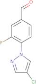 4-(4-Chloropyrazol-1-yl)-3-fluorobenzaldehyde