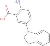 2-Amino-5-(2,3-dihydro-1H-indol-1-yl)benzoic acid