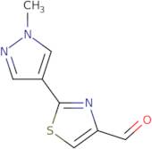 2-(1-Methyl-1H-pyrazol-4-yl)-1,3-thiazole-4-carbaldehyde