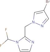 2-[(4-Bromo-1H-pyrazol-1-yl)methyl]-1-(difluoromethyl)-1H-imidazole