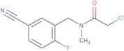 2-Chloro-N-[(5-cyano-2-fluorophenyl)methyl]-N-methylacetamide