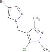 4-[(4-Bromo-1H-pyrazol-1-yl)methyl]-5-chloro-1,3-dimethyl-1H-pyrazole