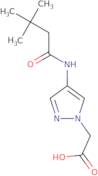 2-[4-(3,3-Dimethylbutanamido)-1H-pyrazol-1-yl]acetic acid