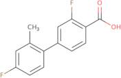 2-Fluoro-4-(4-fluoro-2-methylphenyl)benzoic acid