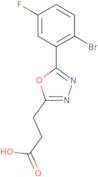 3-[5-(2-Bromo-5-fluorophenyl)-1,3,4-oxadiazol-2-yl]propanoic acid