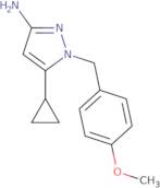 5-cyclopropyl-1-(4-methoxybenzyl)-1H-pyrazol-3-amine