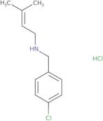 [(4-Chlorophenyl)methyl](3-methylbut-2-en-1-yl)amine hydrochloride