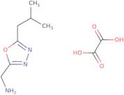 [5-(2-Methylpropyl)-1,3,4-oxadiazol-2-yl]methanamine, oxalic acid