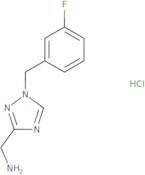 {1-[(3-Fluorophenyl)methyl]-1H-1,2,4-triazol-3-yl}methanamine hydrochloride