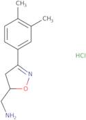 [3-(3,4-Dimethylphenyl)-4,5-dihydro-1,2-oxazol-5-yl]methanamine hydrochloride