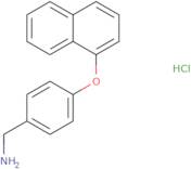 [4-(Naphthalen-1-yloxy)phenyl]methanamine hydrochloride