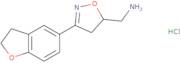 [3-(2,3-Dihydro-1-benzofuran-5-yl)-4,5-dihydro-1,2-oxazol-5-yl]methanamine hydrochloride