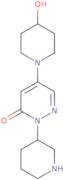5-(4-Hydroxypiperidin-1-yl)-2-piperidin-3-ylpyridazin-3-one