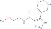 N-(2-Methoxyethyl)-3-(piperidin-3-yl)-1H-pyrazole-4-carboxamide