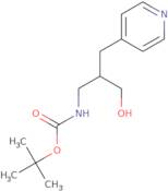 tert-Butyl N-{3-hydroxy-2-[(pyridin-4-yl)methyl]propyl}carbamate