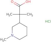 2-Methyl-2-(1-methylpiperidin-3-yl)propanoic acid hydrochloride