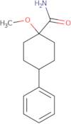 1-Methoxy-4-phenylcyclohexane-1-carboxamide