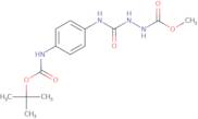 tert-Butyl N-(4-{[N'-(methoxycarbonyl)hydrazinecarbonyl]amino}phenyl)carbamate