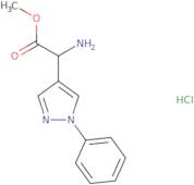 Methyl 2-amino-2-(1-phenyl-1H-pyrazol-4-yl)acetate hydrochloride