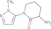 3-Amino-1-(1-methyl-1H-pyrazol-5-yl)piperidin-2-one