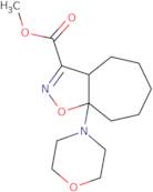 Methyl 8a-(morpholin-4-yl)-3aH,4H,5H,6H,7H,8H,8aH-cyclohepta[D][1,2]oxazole-3-carboxylate