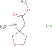 Methyl 2-[3-(methylamino)oxolan-3-yl]acetate hydrochloride