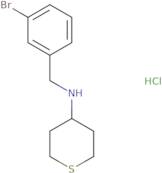 N-[(3-Bromophenyl)methyl]thian-4-amine hydrochloride