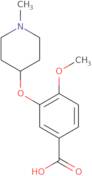 4-Methoxy-3-[(1-methylpiperidin-4-yl)oxy]benzoic acid