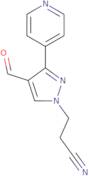 3-[4-Formyl-3-(pyridin-4-yl)-1H-pyrazol-1-yl]propanenitrile