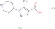 5-Methyl-1-(piperidin-4-yl)-1H-pyrazole-4-carboxylic acid dihydrochloride