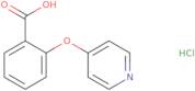 2-(Pyridin-4-yloxy)benzoic acid hydrochloride