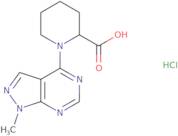 1-{1-Methyl-1H-pyrazolo[3,4-d]pyrimidin-4-yl}piperidine-2-carboxylic acid hydrochloride