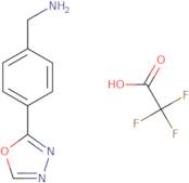 [4-(1,3,4-Oxadiazol-2-yl)phenyl]methanamine, trifluoroacetic acid