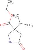 Ethyl 5-oxo-3-(propan-2-yl)pyrrolidine-3-carboxylate