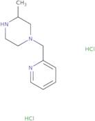 3-Methyl-1-(pyridin-2-ylmethyl)piperazine dihydrochloride