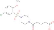 5-[4-(5-Chloro-2-methoxybenzenesulfonyl)piperazin-1-yl]-5-oxopentanoic acid