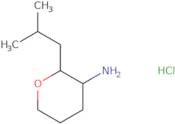 2-(2-Methylpropyl)oxan-3-amine hydrochloride